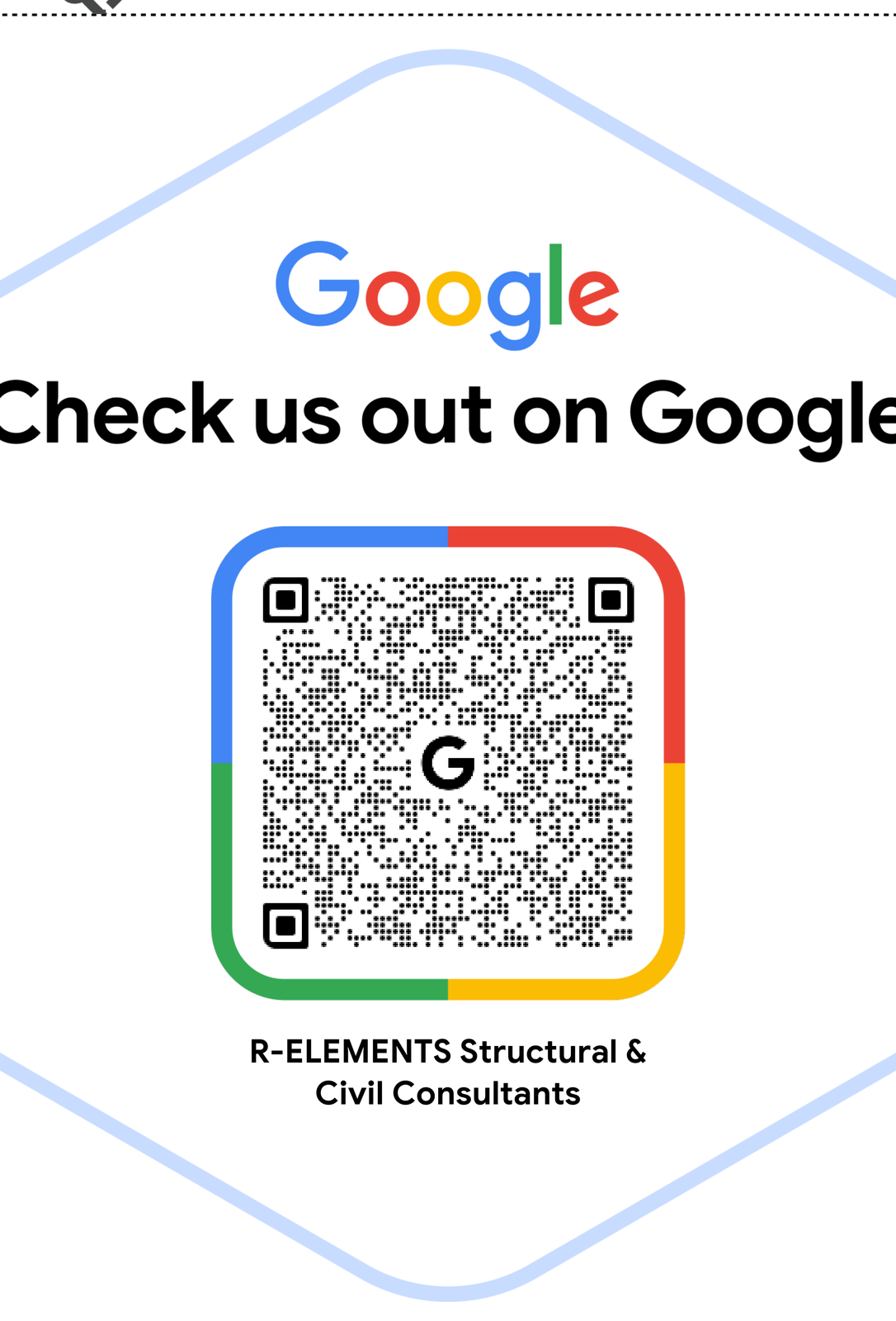 R-ELEMENTS Google Business Profile QR code
