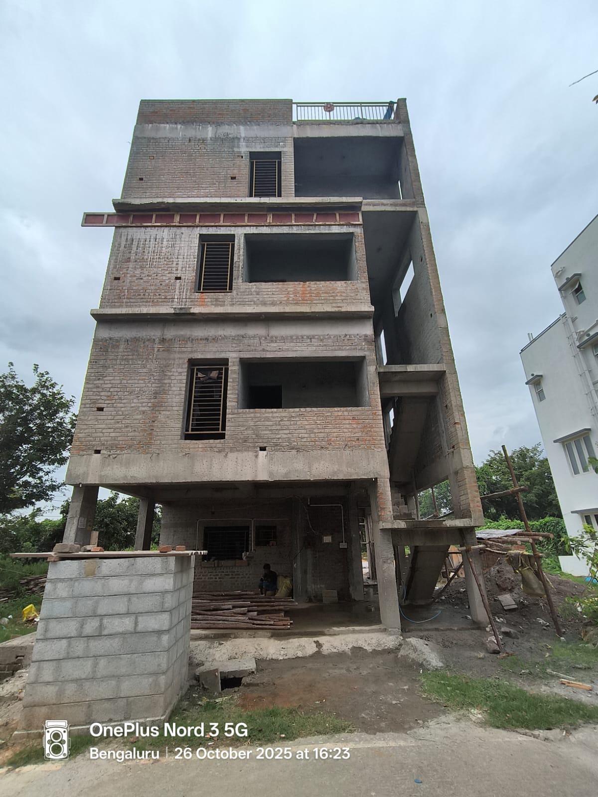 Completed residential building project photograph